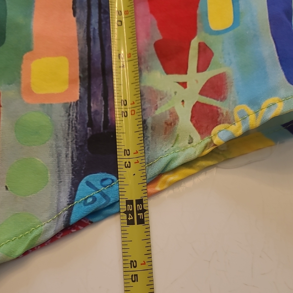 Colorful Abstract Women's Blouse - Picture 7 of 8